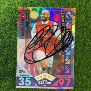2016-17 Topps Match Attax Thierry Henry 25th Anniversary Auto