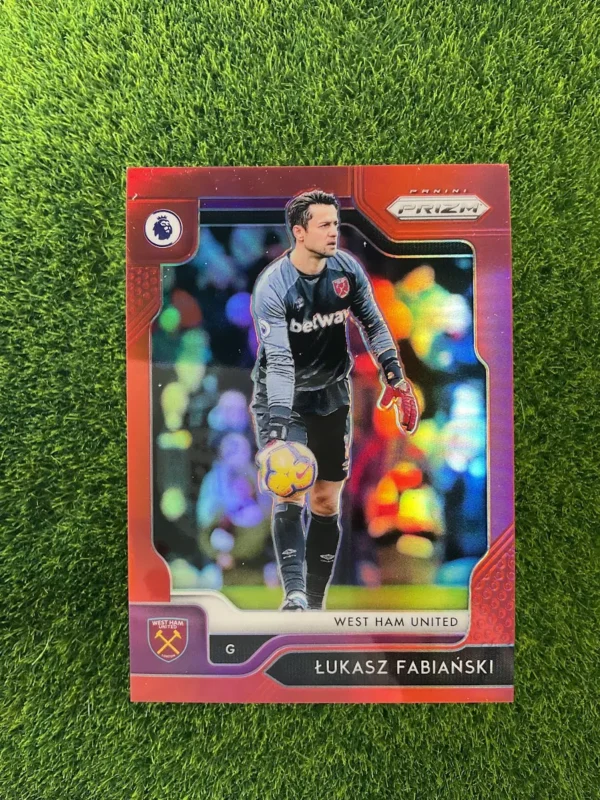 2019-20 Panini Prizm Premier League Łukasz Fabiański Purple Prizm 107/149