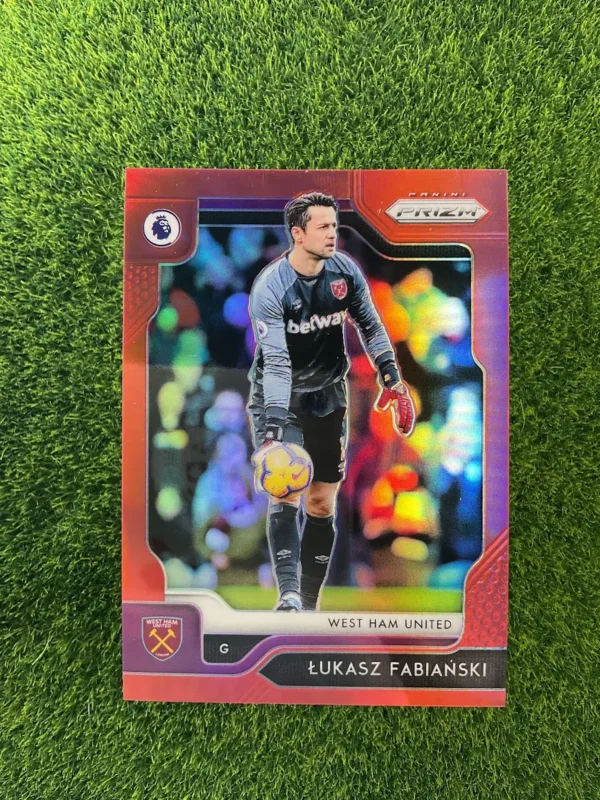 2019-20 Panini Prizm Premier League Łukasz Fabiański Purple Prizm 67/149