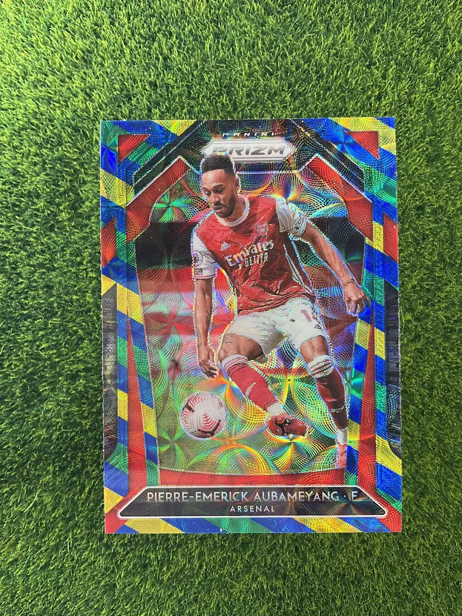 2020-21 Panini Prizm Premier League Pierre-Emerick Aubameyang Hyper Prizm