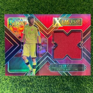 2017-18 Panini Select Petr Čech X-Factor Memorabilia Red Prizm Patch 26/199