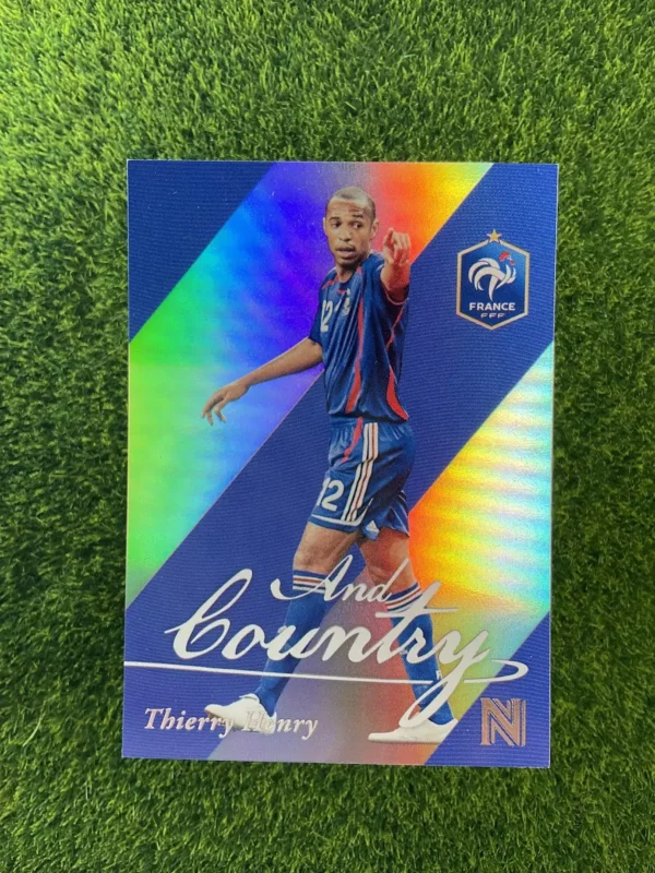 2017 Panini Nobility Thierry Henry And Country Holo Parallel