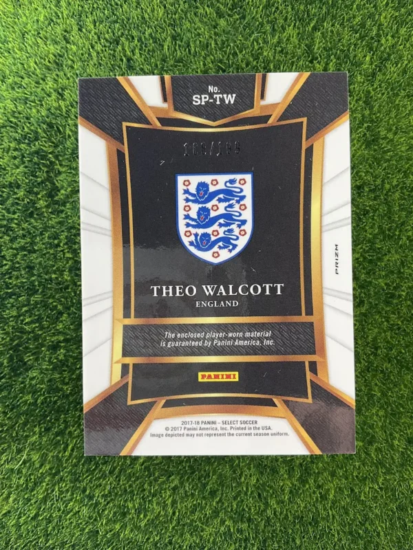 2017-18 Panini Select Theo Walcott Sparks Red Prizm Patch 160/199 - Image 2