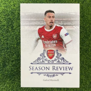 2021 Futera Arsenal Gabriel Martinelli Season Review Parallel 07/09