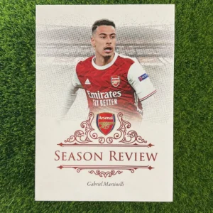 2021 Futera Arsenal Gabriel Martinelli Season Review Gold Parallel 03/05