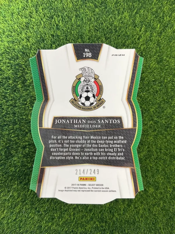 2017-18 Panini Select Jonathan dos Santos Terrace Die-Cut Prizm 214/249 - Image 2