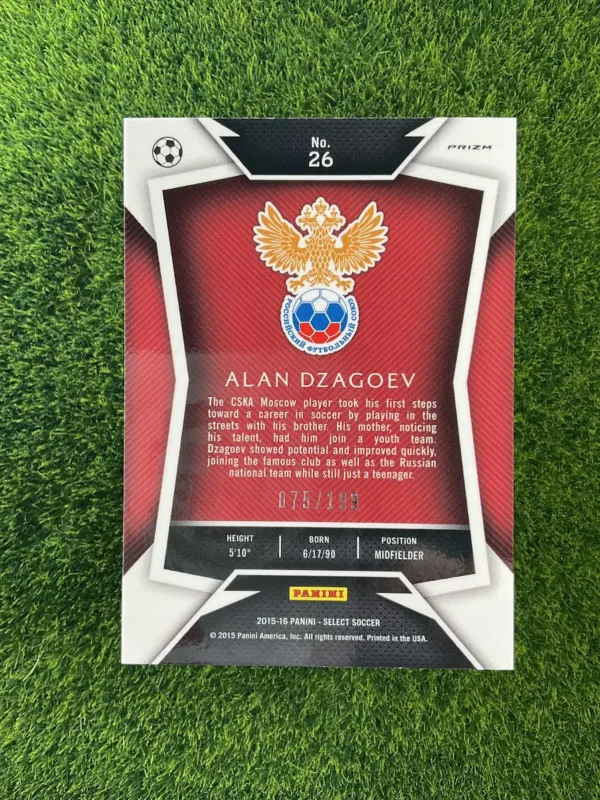 2015-16 Panini Select Alan Dzagoev Red Prizm 75/199 - Image 2