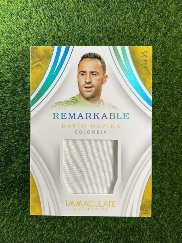 2017 Panini Immaculate Collection David Ospina Remarkable Parallel Patch 11/35