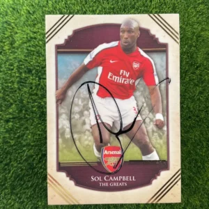 2015 Futera Arsenal Sol Campbell The Greats Auto