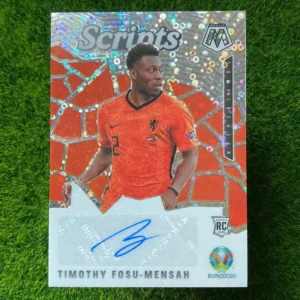2021 Panini Mosaic UEFA Euro Timothy Fosu-Mensah Scripts Genesis Mosaic Rookie Auto