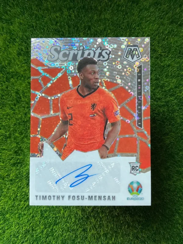 2021 Panini Mosaic UEFA Euro Timothy Fosu-Mensah Scripts Genesis Mosaic Rookie Auto
