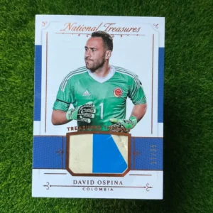 2018 Panini National Treasures David Ospina Treasured Threads Sapphire Prime Patch 31/35