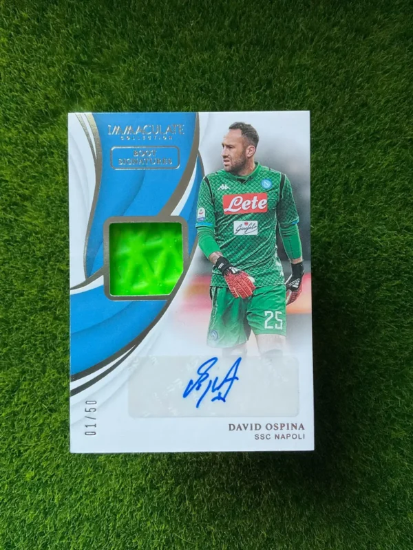 2018-19 Panini Immaculate Collection David Ospina Boot Signatures Boot Auto 01/50