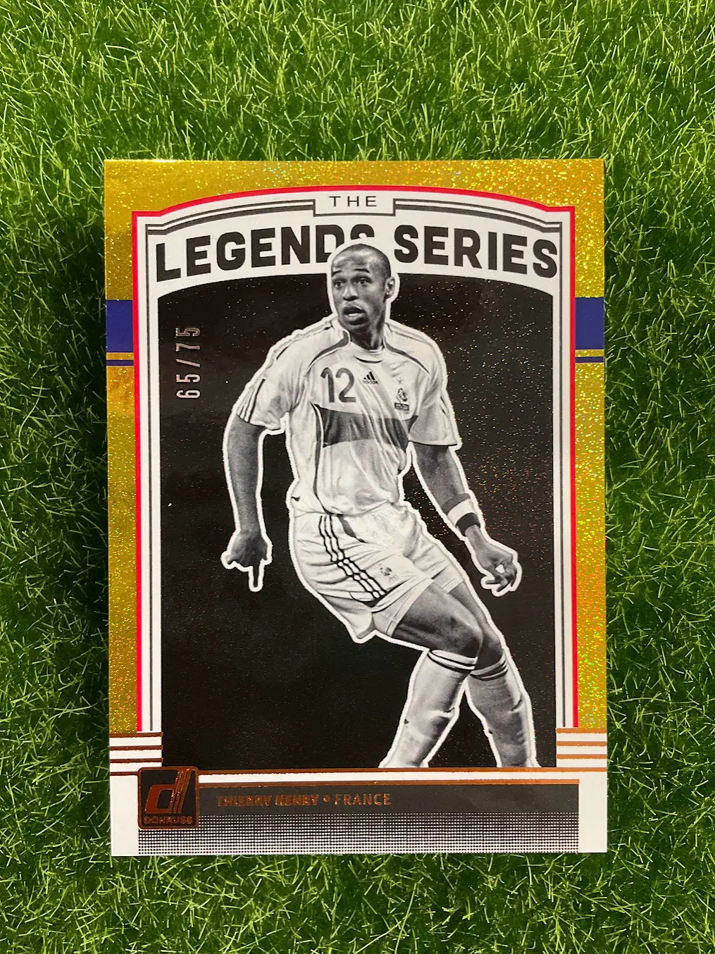 2018-19 Panini Donruss Thierry Henry The Legends Series Gold Press Proof 65/75