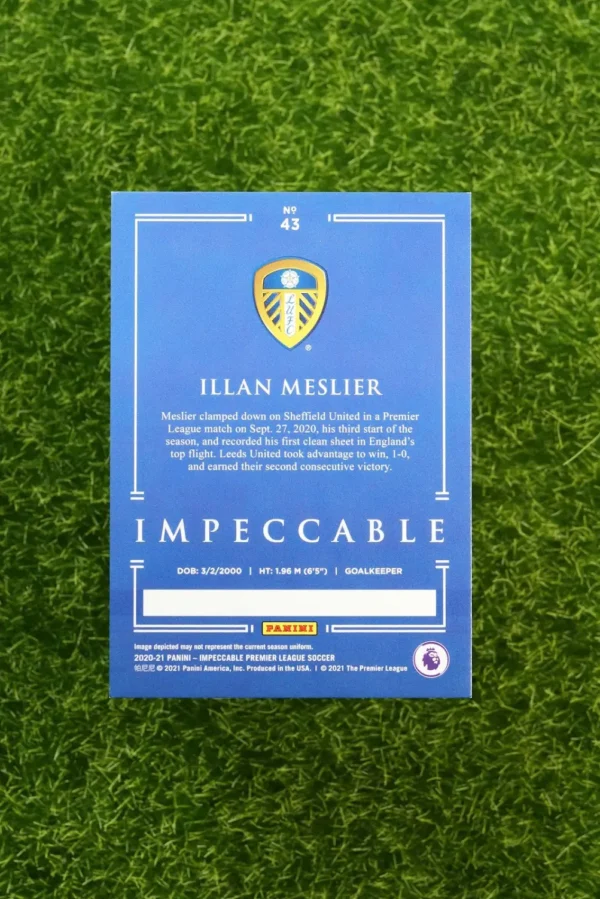 2020-21 Panini Impeccable Illan Meslier RC 4/10 - Image 2