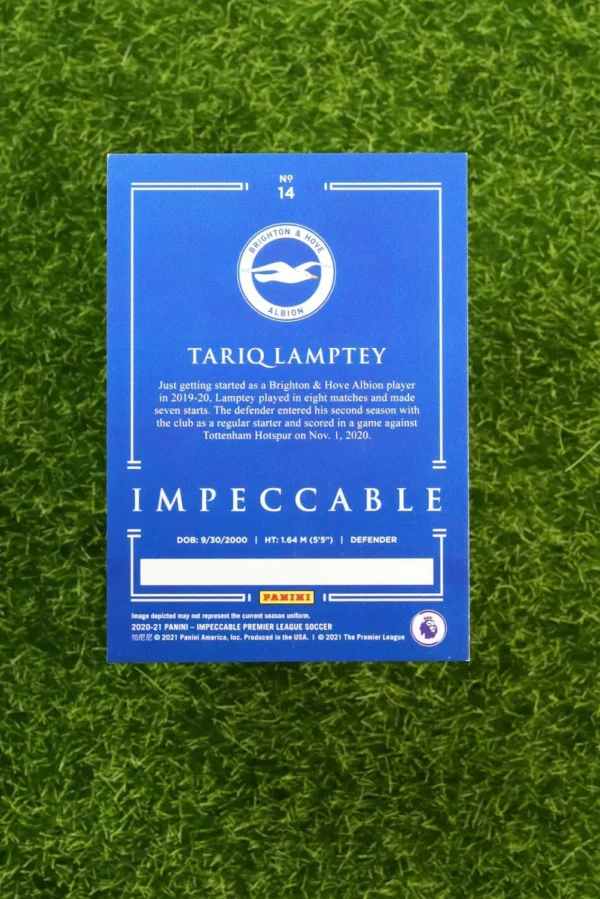 2020-21 Panini Impeccable Tariq Lamptey RC 30/35 - Image 2