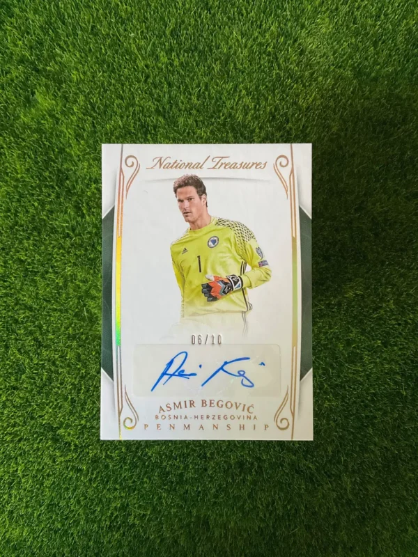 2018 Panini National Treasures Asmir Begović Penmanship Auto 6/10