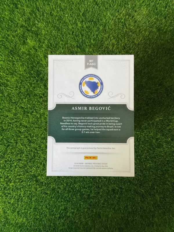 2018 Panini National Treasures Asmir Begović Penmanship Auto 6/10 - Image 2