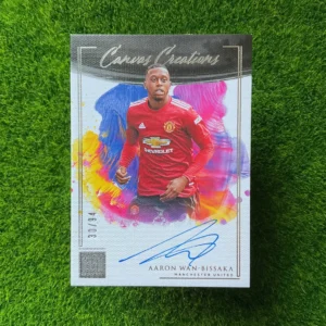 2020-21 Panini Impeccable Aaron Wan-Bissaka Canvas Creations Auto 30/94