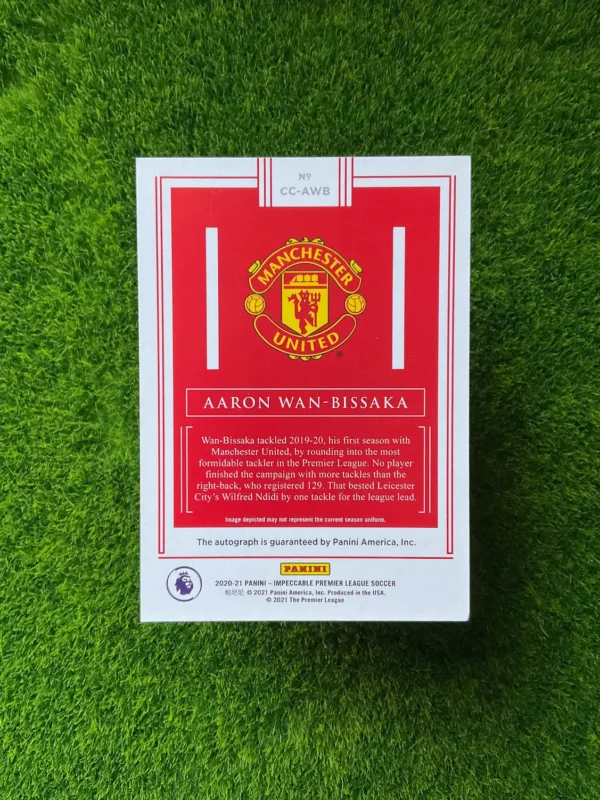 2020-21 Panini Impeccable Aaron Wan-Bissaka Canvas Creations Auto 30/94 - Image 2