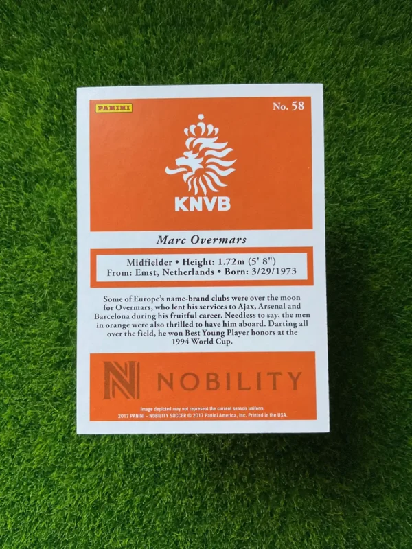 2017 Panini Nobility Marc Overmars 79/99 - Image 2