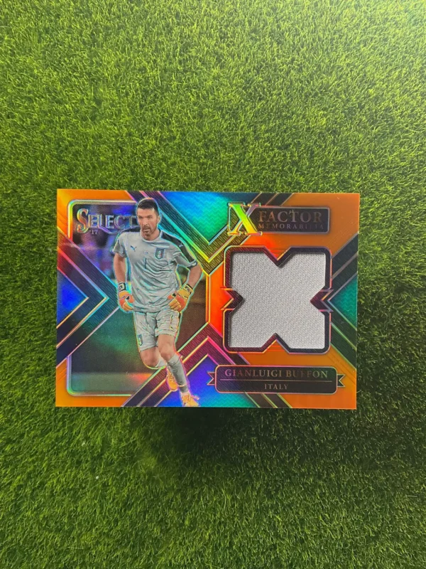 2017-18 Panini Select Gianluigi Buffon X-Factor Memorabilia Patch Prizm 8/15