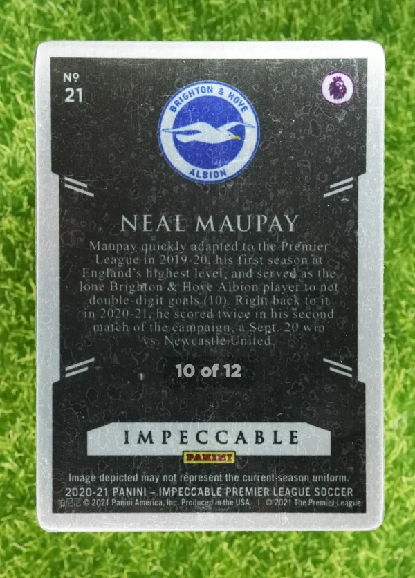 2020-21 Panini Impeccable Neal Maupay Stainless Stars 10/12 - Image 2