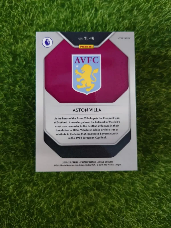 2019-20 Panini Prizm Aston Villa Team Logo Prizm - Image 2
