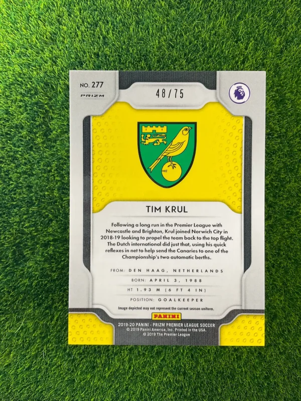 2019-20 Panini Prizm Tim Krul Prizm 48/75 - Image 2