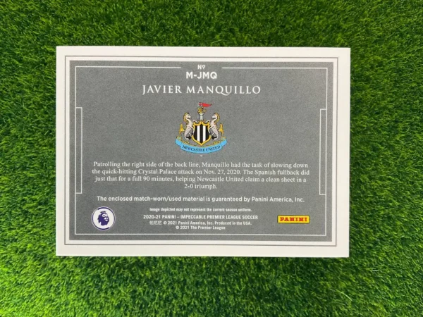 2020-21 Panini Impeccable Javier Manquillo Patch 19/70 - Image 2