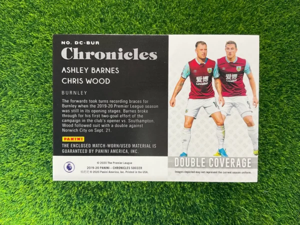 2019-20 Panini Chronicles Ashley Barnes / Chris Wood Double Coverage Dual Patch - Image 2