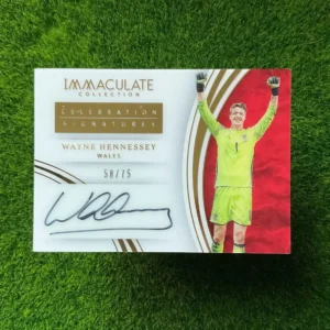 2017 Panini Immaculate Wayne Hennessey Celebration Signatures Auto 58/75