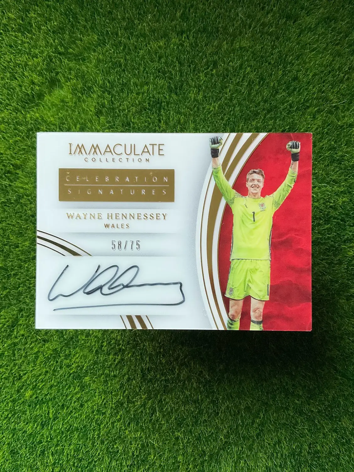 2017 Panini Immaculate Wayne Hennessey Celebration Signatures Auto 58/75