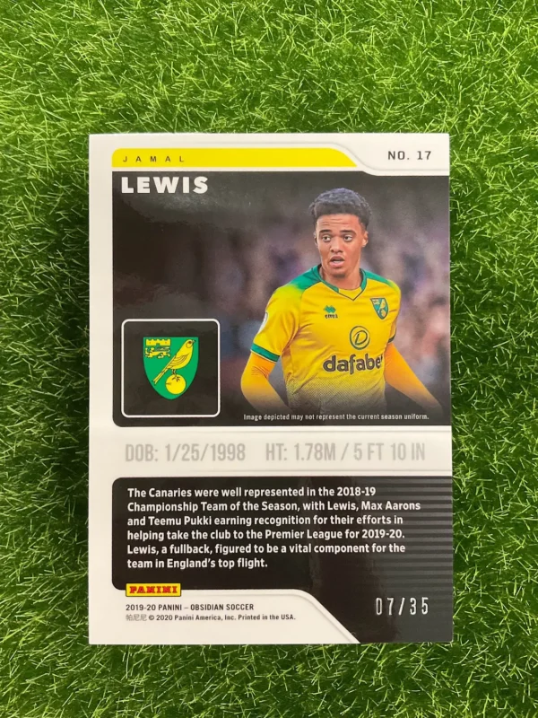 2019-20 Panini Obsidian Jamal Lewis 7/35 - Image 2