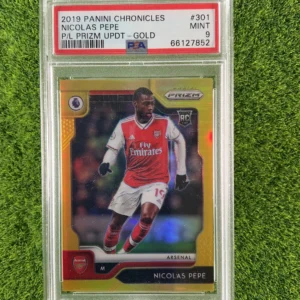 2019-20 Panini Chronicles Prizm Update Nicolas Pépé Gold Prizm 06/10