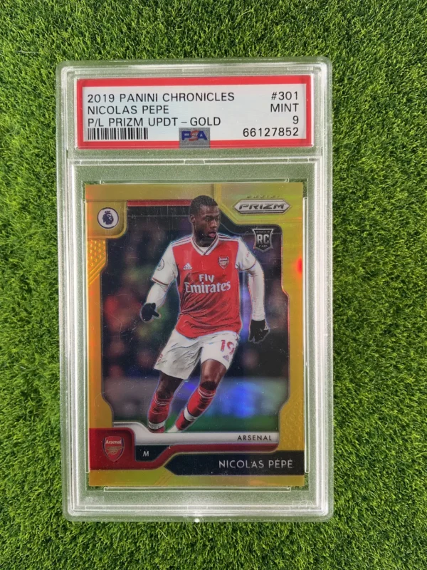2019-20 Panini Chronicles Prizm Update Nicolas Pépé Gold Prizm 06/10