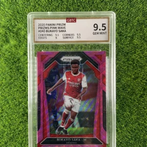 2020-21 Panini Prizm Bukayo Saka Pink Wave Prizm