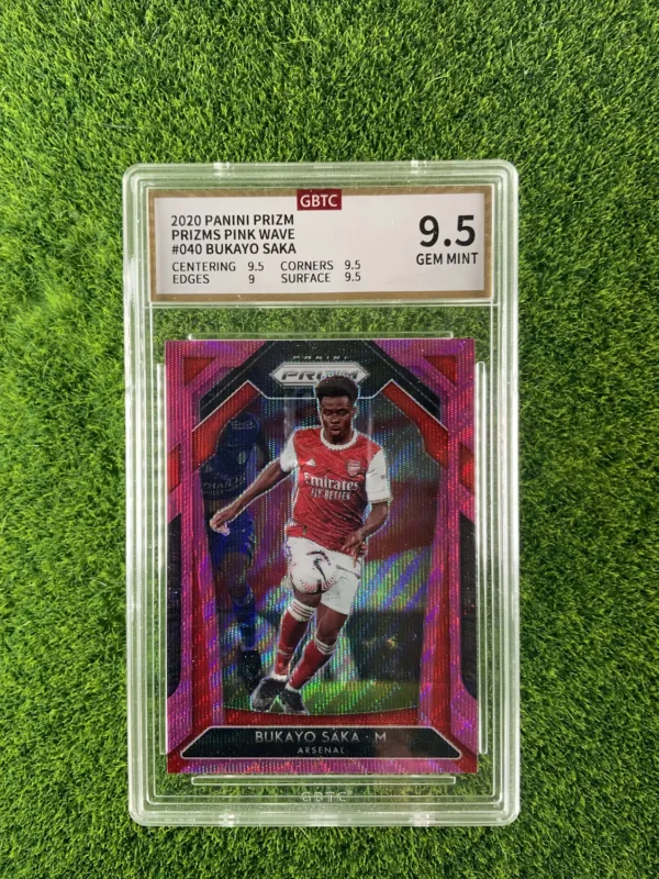 2020-21 Panini Prizm Bukayo Saka Pink Wave Prizm