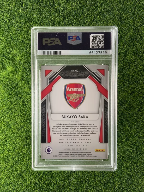 2020-21 Panini Prizm Bukayo Saka Silver Prizm - Image 2