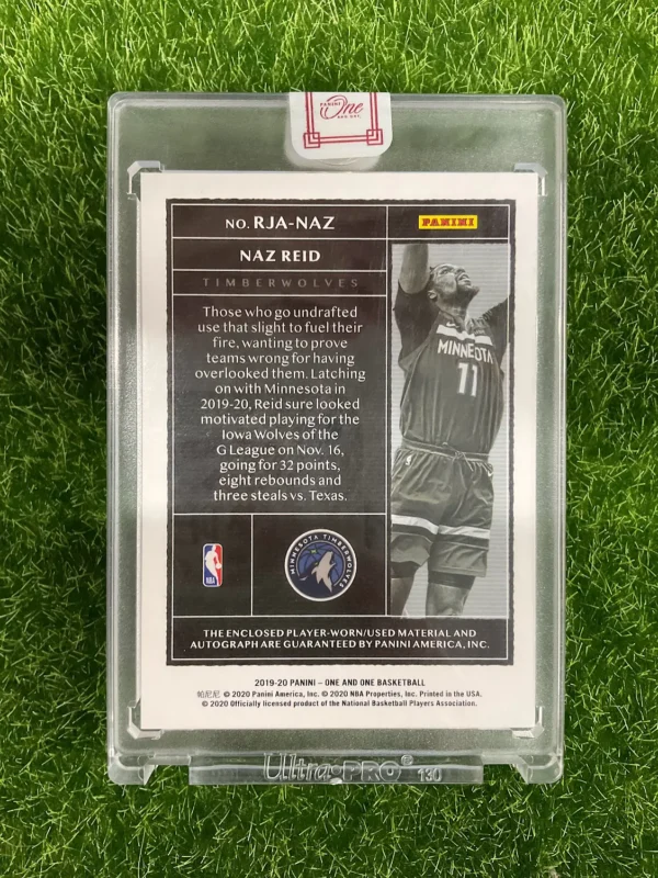 2019-20 Panini One and One Naz Reid Rookie Patch Auto 46/99 - Image 2