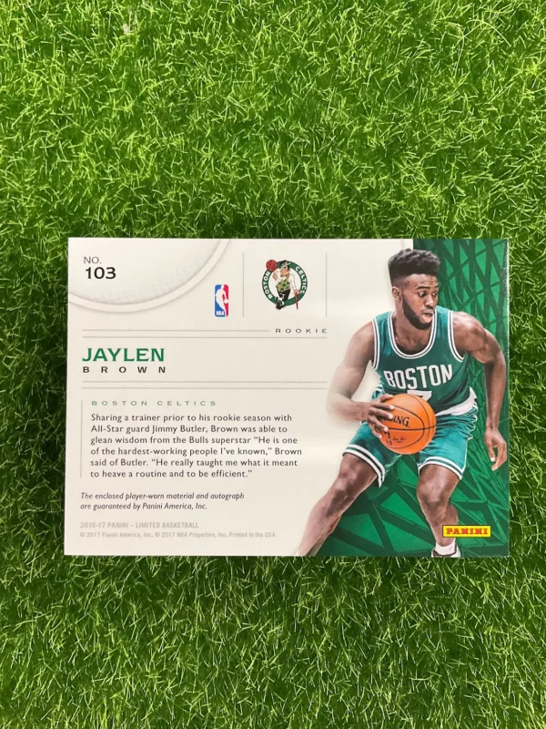 2016-17 Panini Limited Jaylen Brown Rookie Patch Auto 09/99 - Image 2