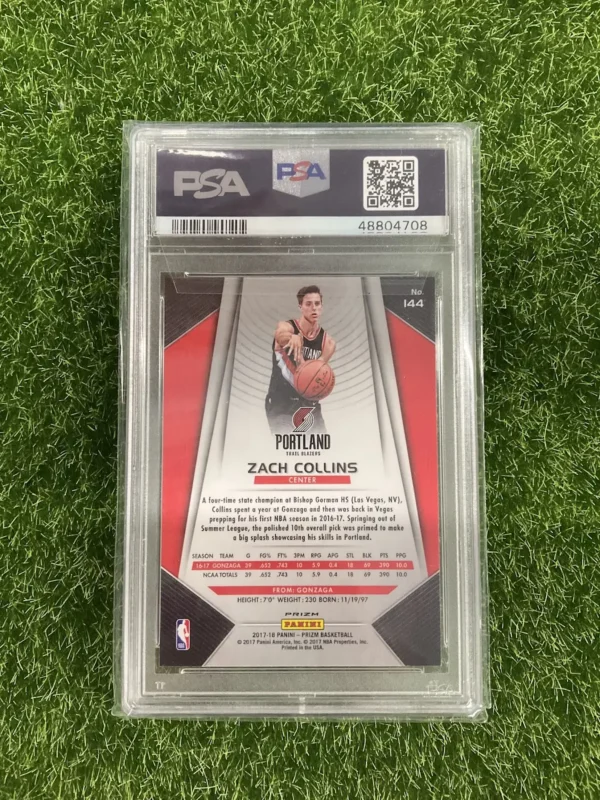 2017-18 Panini Prizm Zach Collins Silver Prizm - Image 2