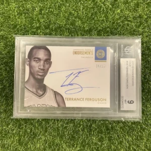 2017-18 Panini Encased Terrance Ferguson Rookie Endorsements Gold Auto 04/10