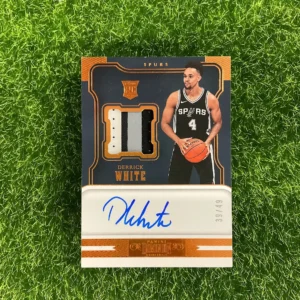 2017-18 Panini Dominion Derrick White Rookie Patch Auto 39/49