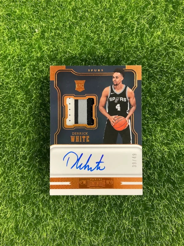 2017-18 Panini Dominion Derrick White Rookie Patch Auto 39/49