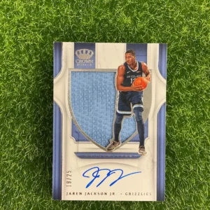 2019-20 Panini Crown Royale Jaren Jackson Jr. Silhouette Patch Auto 19/25