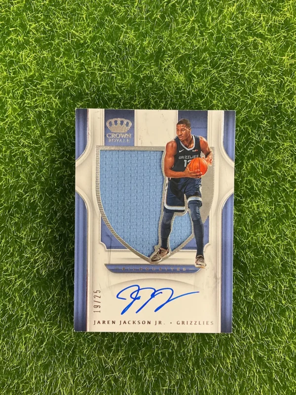 2019-20 Panini Crown Royale Jaren Jackson Jr. Silhouette Patch Auto 19/25