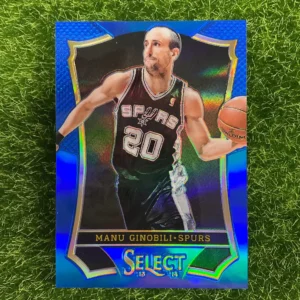 2013-14 Panini Select Manu Ginobili Blue Prizm 09/49