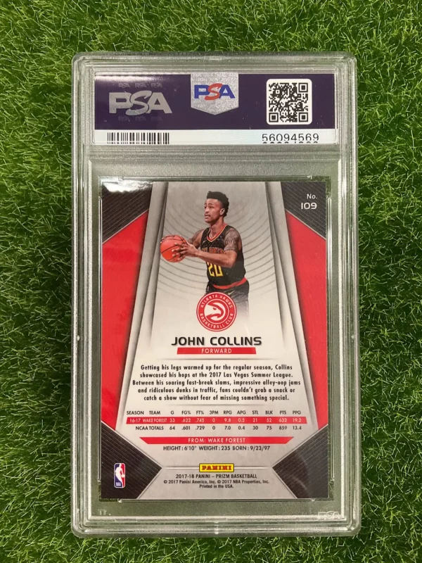 2017-18 Panini Prizm John Collins Silver Prizm - Image 2