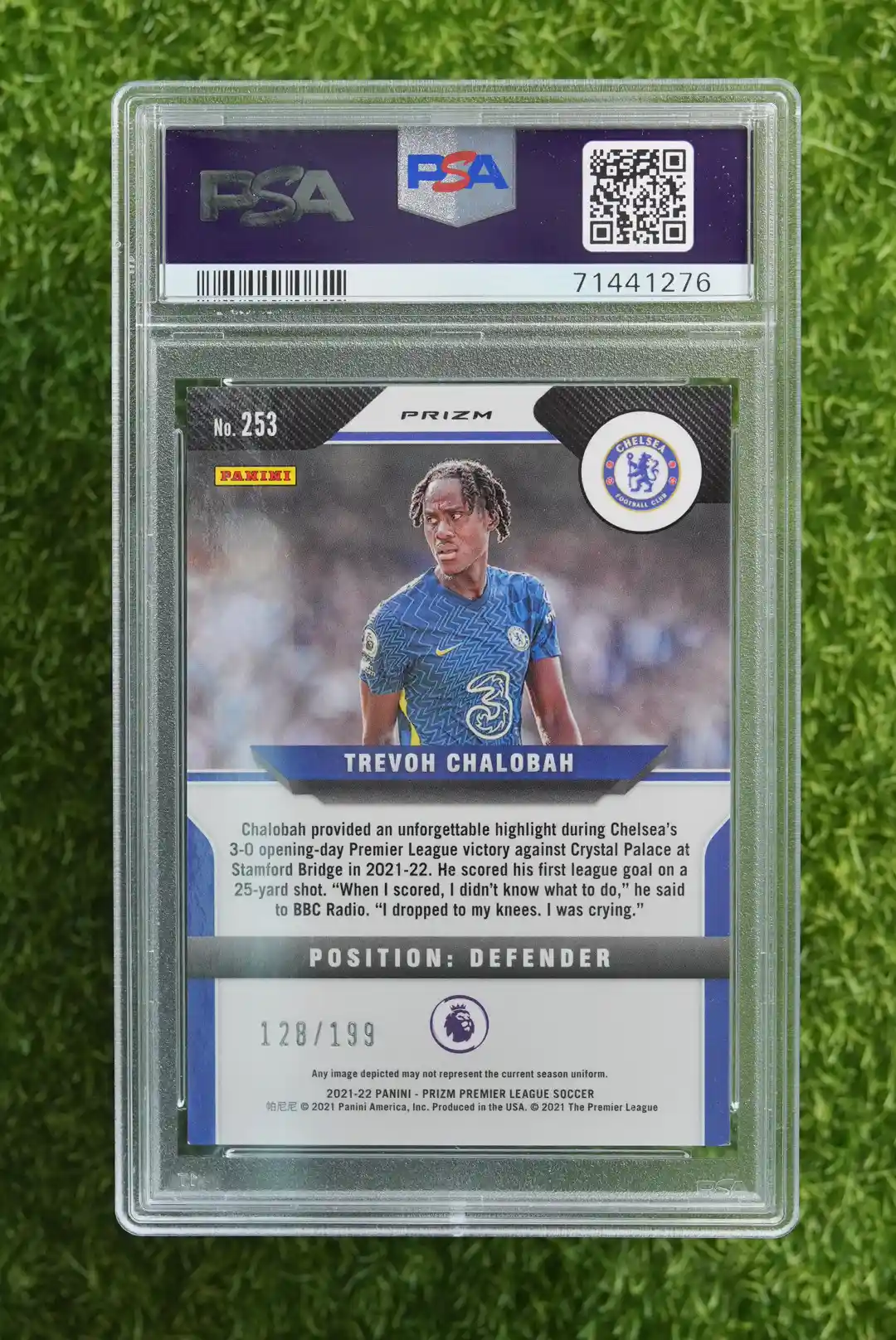 2021-22 Panini Prizm Trevoh Chalobah Red Prizm 128/199 - Image 2